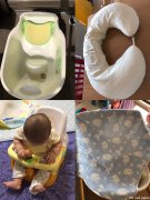 婴儿澡盆 喂奶枕头  椅子 婴儿四层纱布巾（110