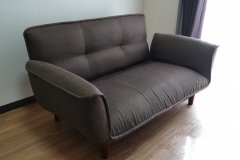 「东京新宿」nitori棕色可折叠双人沙发，原价1
