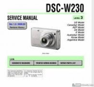 Sony DSC-W230 service manual