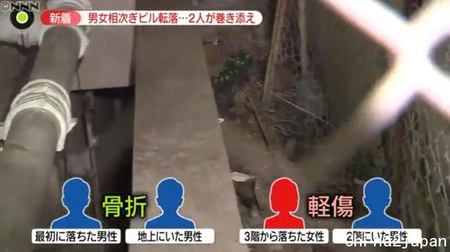 日本男子5楼坠落，3楼看热闹2楼探头望1楼路过，最后全都进医院