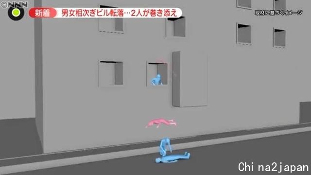 日本男子5楼坠落,3楼看热闹2楼探头望1楼路过,最后全都进医院