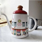 古董风 富士琺瑯　细口咖啡煮水壶