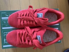 出新的37码红色彪马运动鞋和40码棉的休闲鞋
